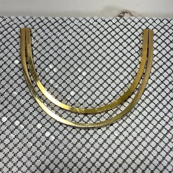White Metal Mesh Bag - Picture 8 of 13